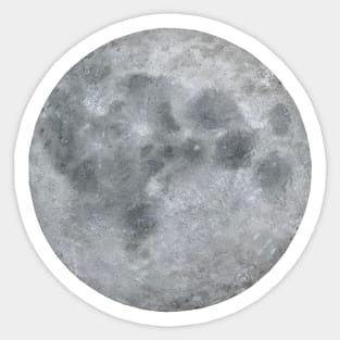 Moon Drawing Sticker